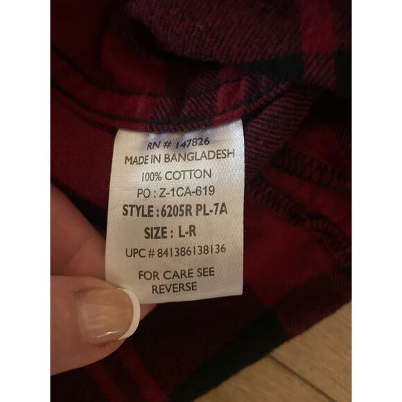 Five Brother Flannel Shirt Womens Large Red Buffalo - Picture 6 of 8